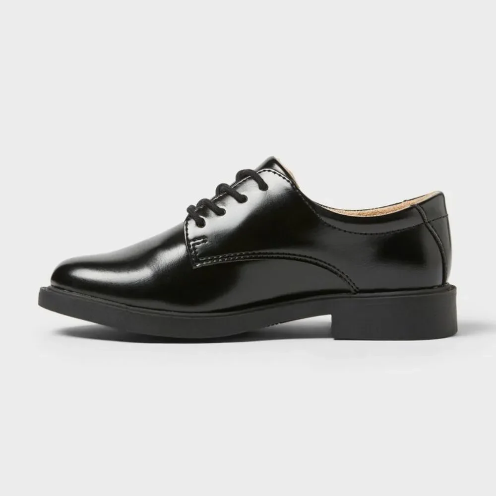 Open Box - Cat & Jack - Kids' Will Oxford Dress Shoes - Cat & Jack Black 6 Black
